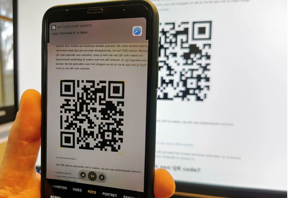 hoe scan ik een QR code